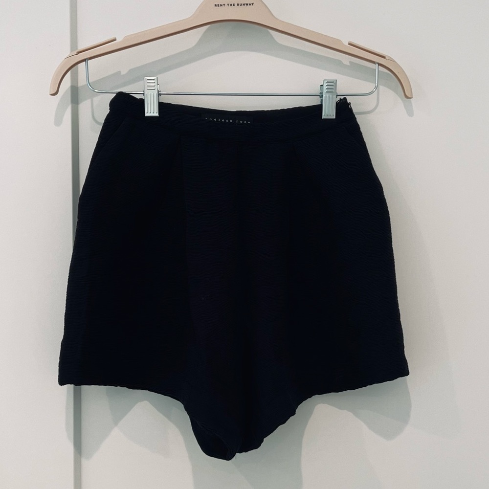 Endless Rose Black High Waist Shorts